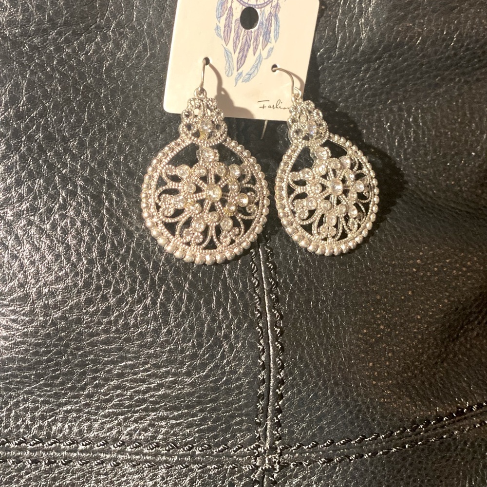 Silver earrings